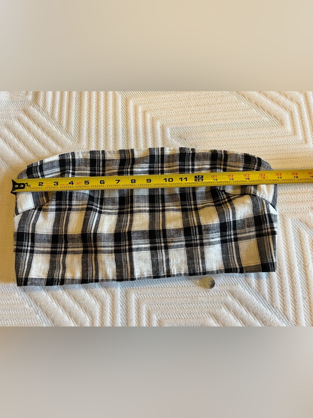 NWT Free People Free Est After You Black & White Plaid Top and Skirt Set Size L - Picture 6 of 12